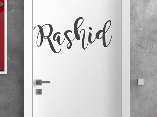 Wandtattoo Rashid in Handschrift