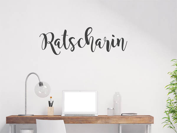 Wandtattoo Ratscharin in Handschrift