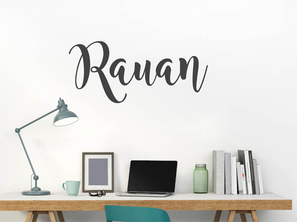 Wandtattoo Rauan in Handschrift