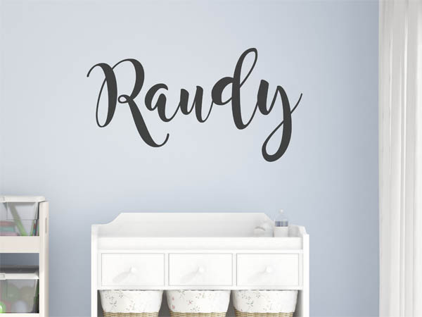 Wandtattoo Raudy in Handschrift