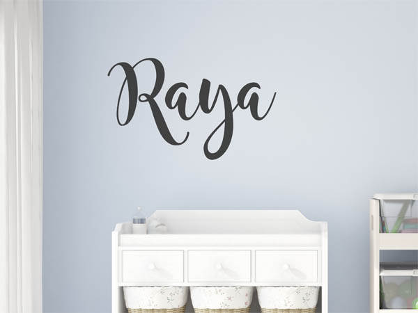 Wandtattoo Raya in Handschrift