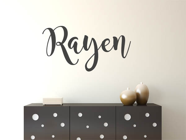 Wandtattoo Rayen in Handschrift