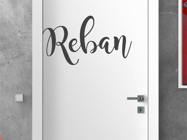 Wandtattoo Reban in Handschrift