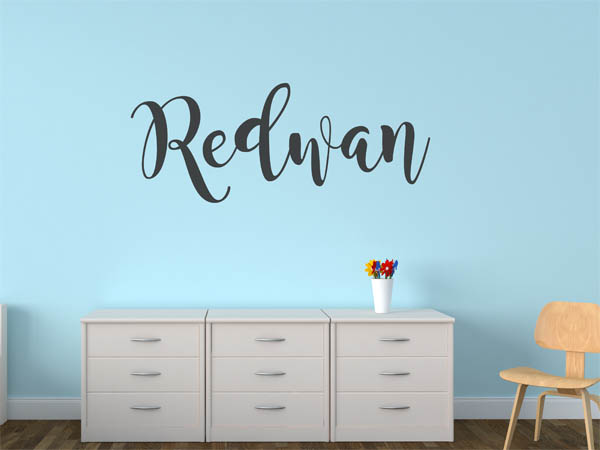 Wandtattoo Redwan in Handschrift
