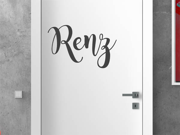 Wandtattoo Renz in Handschrift