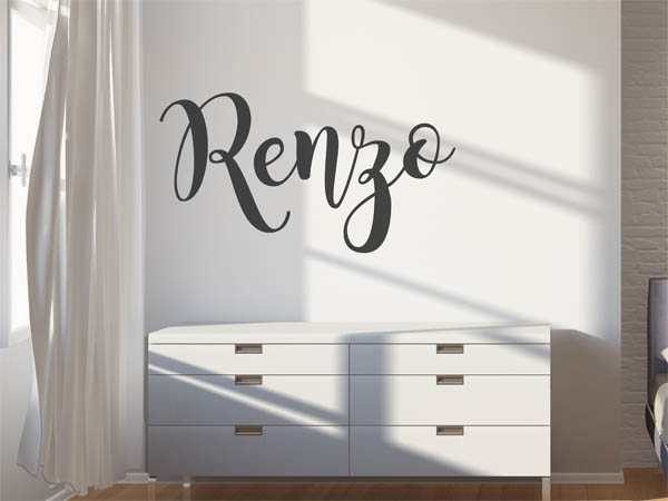 Wandtattoo Renzo in Handschrift