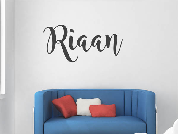 Wandtattoo Riaan in Handschrift