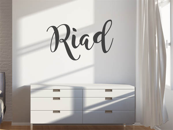 Wandtattoo Riad in Handschrift