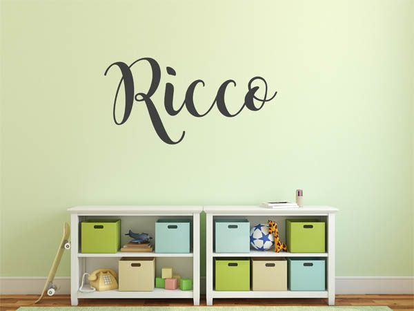 Wandtattoo Ricco in Handschrift