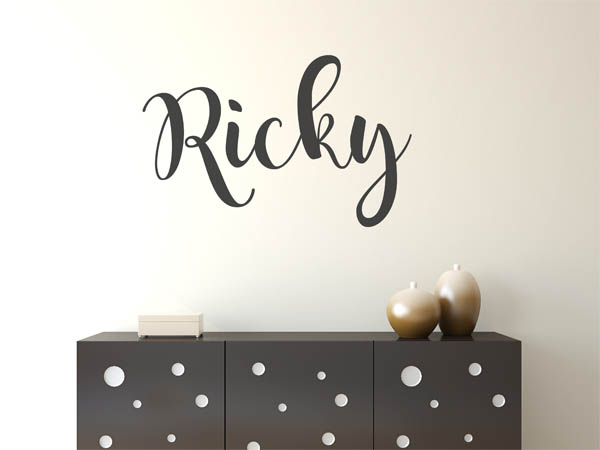 Wandtattoo Ricky in Handschrift