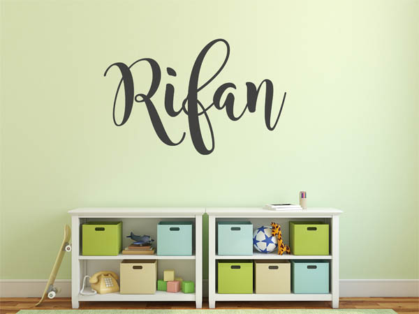 Wandtattoo Rifan in Handschrift