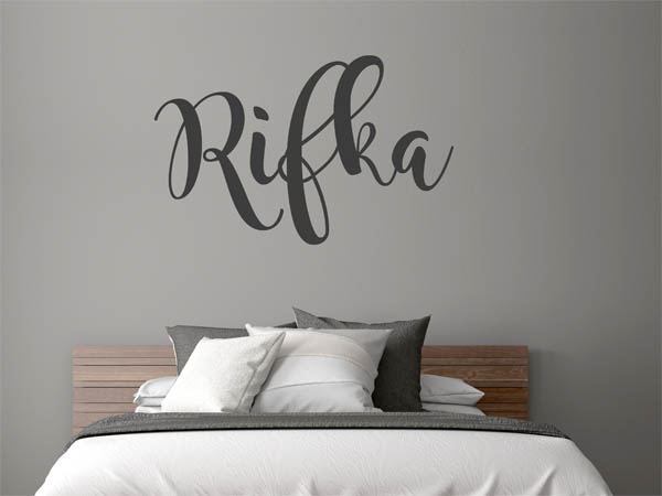Wandtattoo Rifka in Handschrift