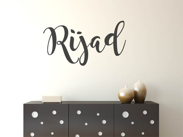 Wandtattoo Rijad in Handschrift