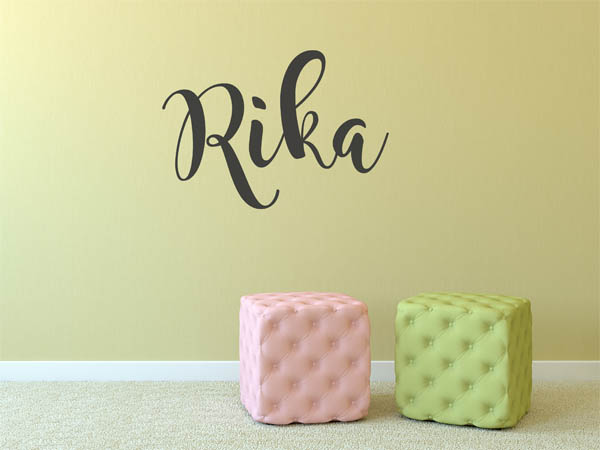 Wandtattoo Rika in Handschrift