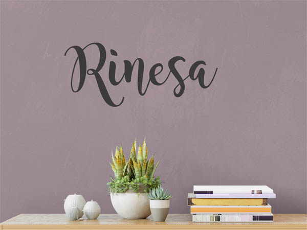 Wandtattoo Rinesa in Handschrift