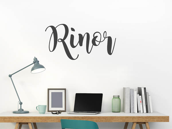Wandtattoo Rinor in Handschrift