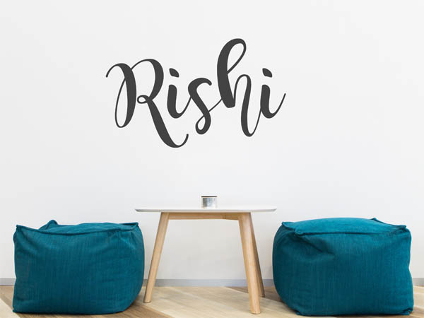 Wandtattoo Rishi in Handschrift