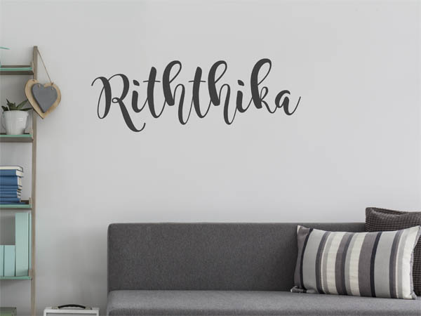 Wandtattoo Riththika in Handschrift