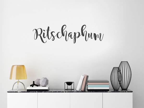Wandtattoo Ritschaphum in Handschrift
