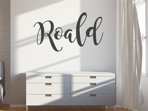 Wandtattoo Roald in Handschrift