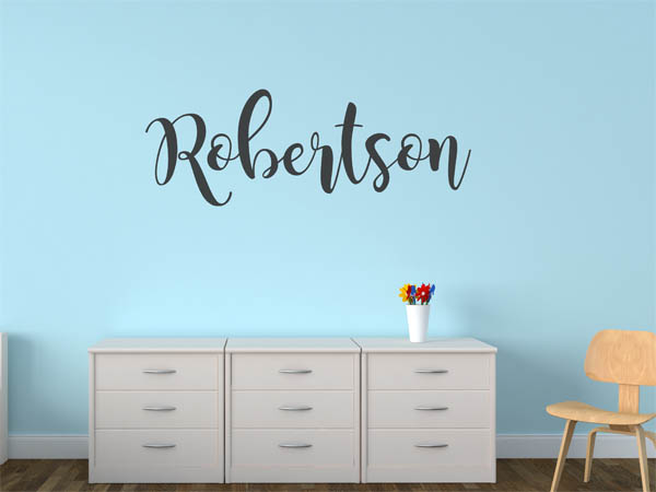 Wandtattoo Robertson in Handschrift