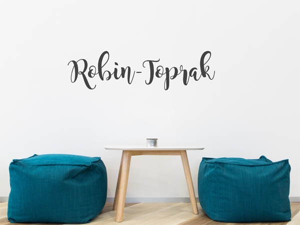 Wandtattoo Robin-Toprak in Handschrift