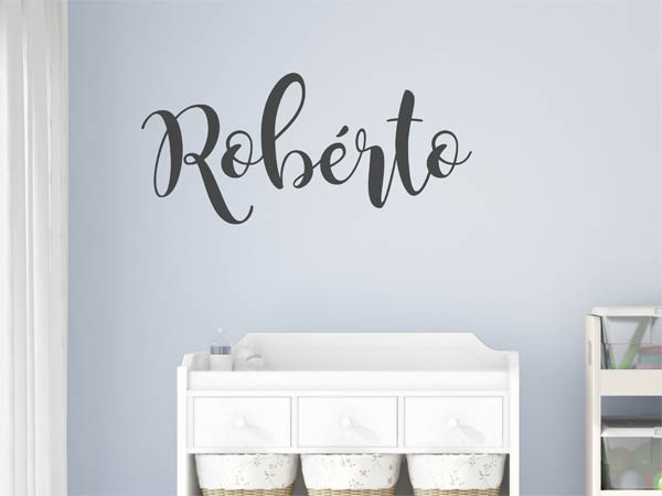 Wandtattoo Robérto in Handschrift