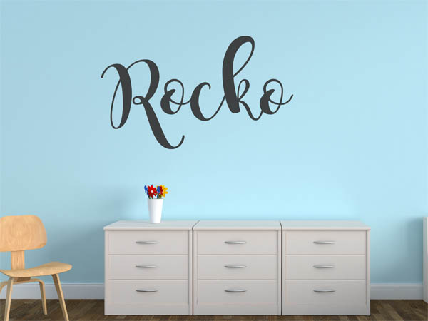 Wandtattoo Rocko in Handschrift