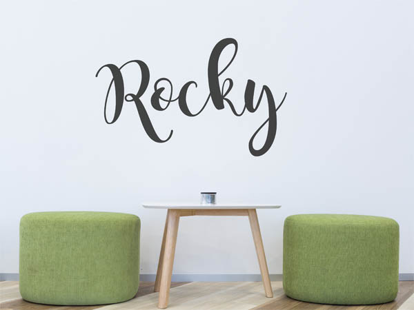 Wandtattoo Rocky in Handschrift
