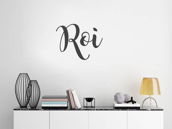 Wandtattoo Roi in Handschrift