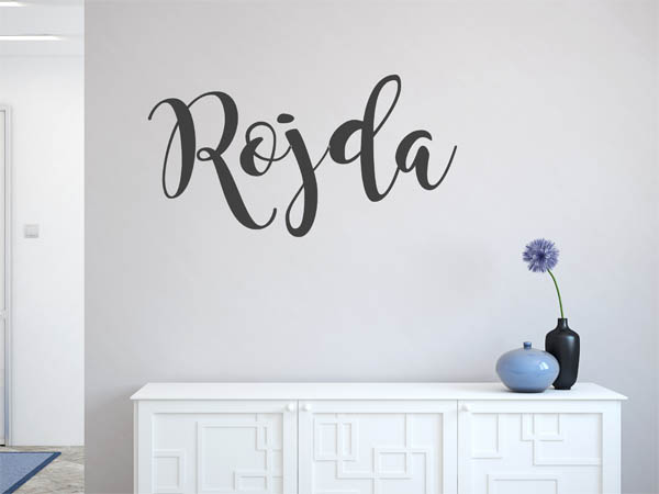Wandtattoo Rojda in Handschrift