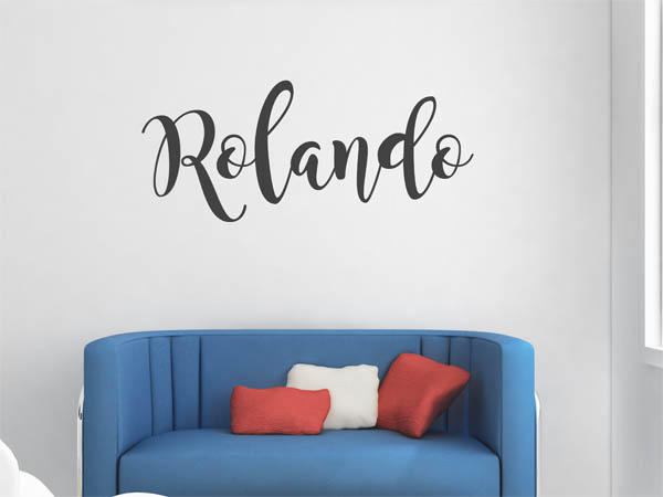 Wandtattoo Rolando in Handschrift