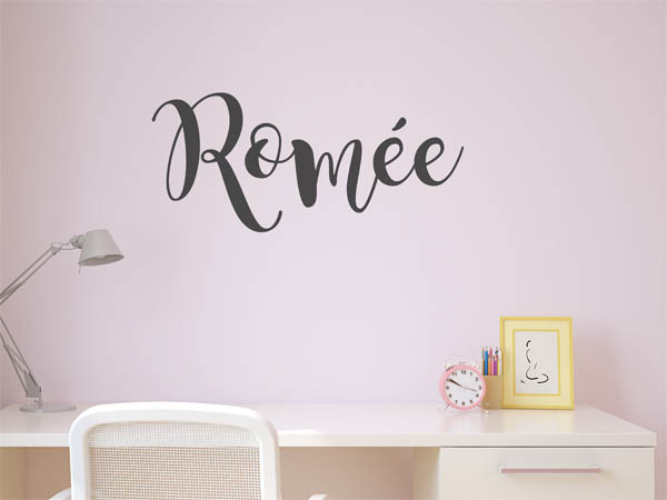 Wandtattoo Romée in Handschrift