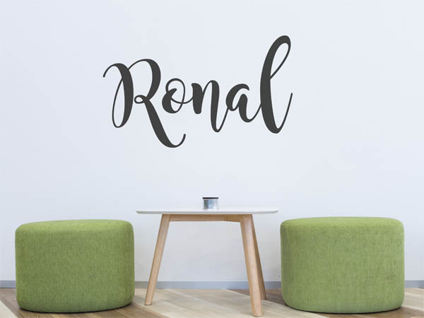 Wandtattoo Ronal in Handschrift