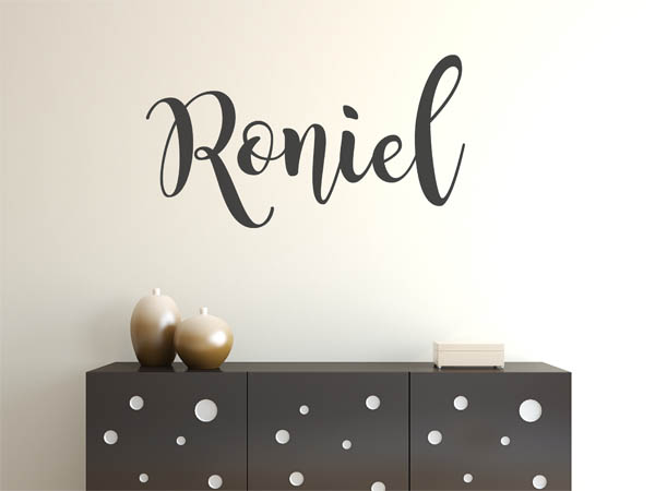 Wandtattoo Roniel in Handschrift