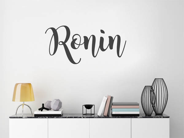 Wandtattoo Ronin in Handschrift