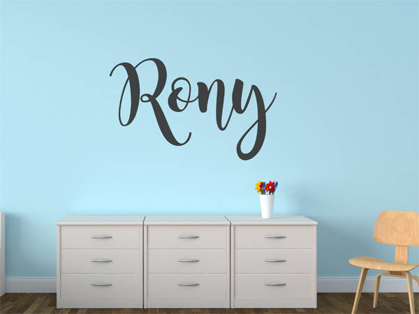 Wandtattoo Rony in Handschrift