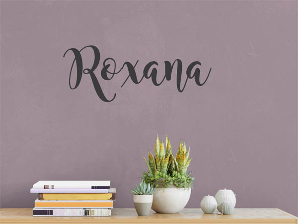 Wandtattoo Roxana in Handschrift