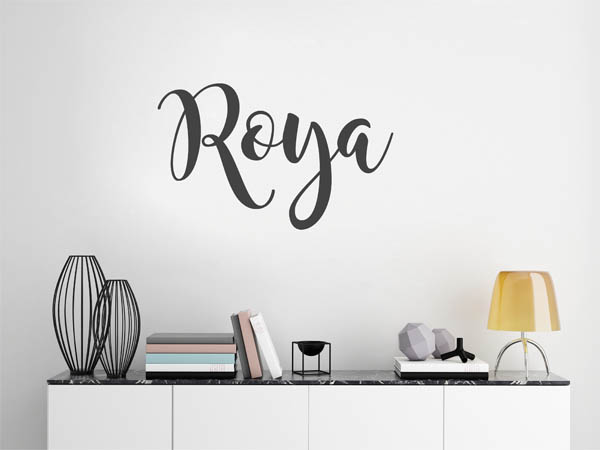 Wandtattoo Roya in Handschrift