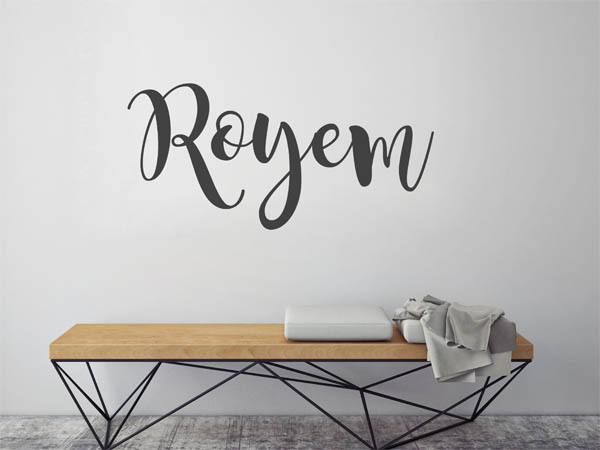 Wandtattoo Royem in Handschrift