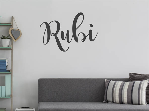 Wandtattoo Rubi in Handschrift