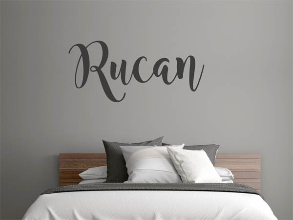 Wandtattoo Rucan in Handschrift