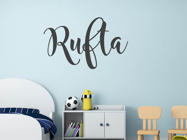 Wandtattoo Rufta in Handschrift