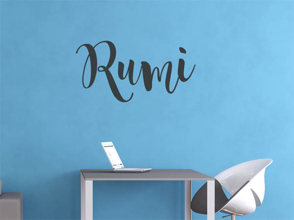 Wandtattoo Rumi in Handschrift