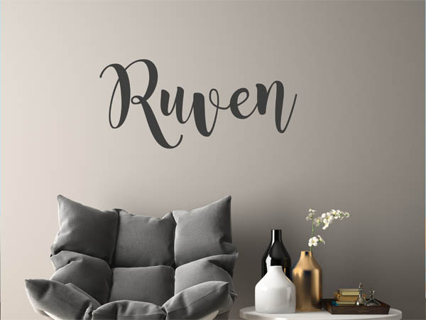 Wandtattoo Ruven in Handschrift