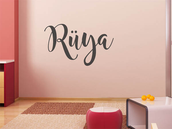 Wandtattoo Rüya in Handschrift