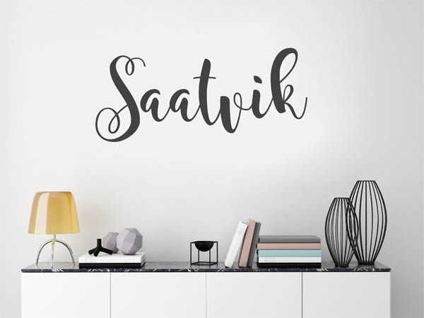 Wandtattoo Saatvik in Handschrift