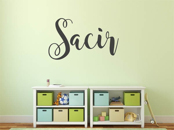 Wandtattoo Sacir in Handschrift