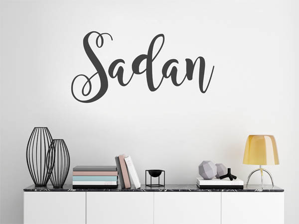 Wandtattoo Sadan in Handschrift
