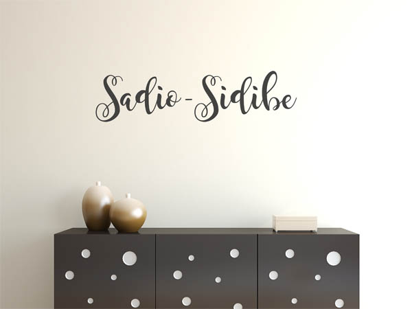 Wandtattoo Sadio-Sidibe in Handschrift